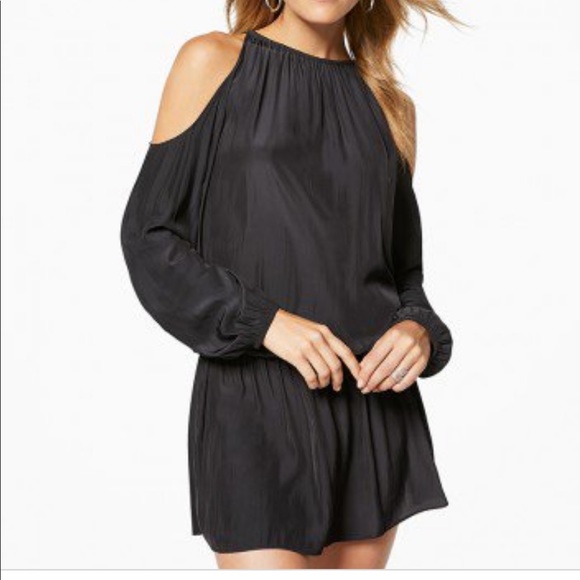Ramy Brook Dresses & Skirts - Ramy Brook black long sleeve cold shoulder dress